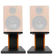 Rockville 8” Wood Studio Monitor Speaker Stands For Rockville DPM6C
