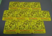 VINTAGE BELLOWS WHISKEY LOUISVILLE KENTUCKY HAD ROUGH DAY HORSE ARROWS COASTERS