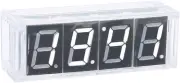DIY LED Clock, DIY Clock Kit, Transparent Cover for Electronics Lover Gift Clock
