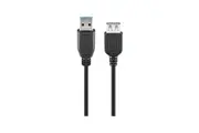 Goobay USB 3.0 SuperSpeed Extension Cable for Laptop/TVs/Smartphone/Printer/PlayStation 4 - Black