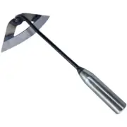 1Pc, All-Steel Hardened Hollow Hoe, Handheld Weeding Rake, Planting Vegetable Fa
