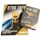 Eaglemoss Star Trek TOS USS Enterprise NCC-1701 Gold Plated - WITH MAGAZINE !!