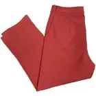 Romeo & Juliet Couture Split Cuff Crop Pants Coral Flat Front Trouser NWT