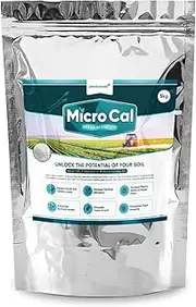 Micro Cal - Granular Fine Lime 5 kg | Lime Fertiliser and Soil Amendment | Organic Garden Lime | Lime for Soil and Lawns | Soil Enhancer, Conditioner and Fertiliser