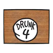 Alcohol Drunk 4 - Funny Novelty Doormat Man Cave Floor mat