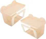 DONFAMDS 2pcs Tissue Box Holder Wall Mounted Facial Towel Holder Rack Plastic Decorative Wipes Dispenser Shelf for Bathroom Kitchen