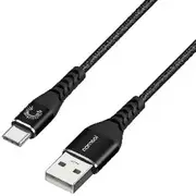 Comsol Kevlar USB-A to USB-C Cable 2m Black