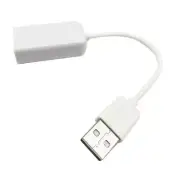 USB External Stereo Sound Adapter Headphone and Microphone Jacks