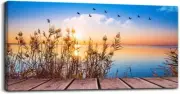 MHARTK66 Wall Art for living room Canvas Print Artwork Wall Art Decor Blue ocean