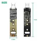 Aluminum M.2 NVME SSD to USB 3.1 Adapter for PCIe NVMe based M Key B+M Key SSD M