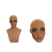 Mannequin Head Wig Display Stand Multipurpose with Makeup Professional PVC
