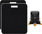 Heat Resistant Mat for Air Fryer with Sliding Function, 2 Pcs 12 * 14 in Heat Resistant Pad Sliding Caddy Countertop Protector Mat Compatible with Cosori Air Fryer 5 QT 5.8 Qt, Ninja Air Fryer