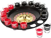 INOOMP 1set Interactive Drinking Roulette Wheel Set Reusable Shot Game for Parties Gatherings Fun Ktv Bar Supplies Includes Base for Exciting