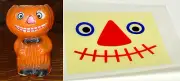 GLASSINE REPLACEMENT FACE FOR "STANDING JOL” HALLOWEEN PAPER MACHE LANTERN #M