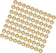 [VILLFUL] Metal Flower Bead Caps 500pcs DIY Jewelry Accessories End Caps for Necklace Bracelet Making