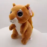 TY Beanie Babies SQUIRE the Squirrel Plush (6 inch) - MWMTs Stuffed Animal Toy