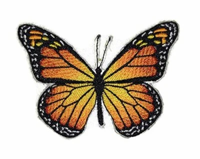 Colorful Butterflies[ Monarch ] Embroidered Iron On/Sew Patch [3.9" x2.72"]