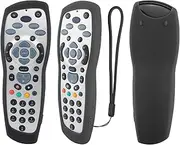 Protective Silicone Remote Case for Sky Plus HD PayTV IQ1 IQ2 IQ3 IQ4 HD S1/Standard Foxtel Box/Sky New Zealand/Mystar Control,Shockproof Anti-Lost Skin-Friendly Remote Cover(Black)