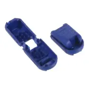 Zipper Pull Tabs, 100 Pack Cord Ends Extension Zip Fixer 21mm, Blue