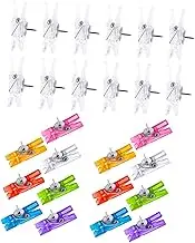 2 Packs of Photo Push Pin Clips for Decorative Photo Folder Random Style