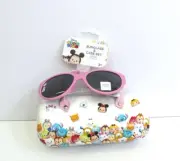 Disney tsum tsum Kids 100% UV Protection Sunglasses & Case Set NWT