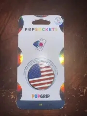 PopSockets Phone Grip Enamel AMERICAN FLAG USA POPGRIP PopSocket - Swappable Top