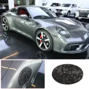 Forged Carbon Fiber Fuel Tank Cap Oil Gas Cover Trim For Porsche 911 2019-2020