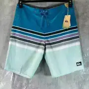 Quicksilver Men's Delph Blue Everyday Swell Vision 20" Pull-On Beach Short SZ 36
