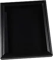 PRETYZOOM Wooden Flag Display Case for Veterans Tempered Glass Shadow Box Wall Mounted Storage for Memorial Flags Compact Design for Home Office Honor Showcase Valor