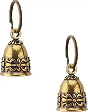 kcrygogo Copper Collar Bell for Small Pet, 0.7 inch Bell for Cats and Dogs,Noise NOT LOUD Come with Silver Pet Anti-Lost ID Pendant Tags (2Set), Copper
