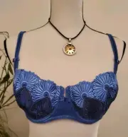 AUBADE LUXURY LINGERIE EMBROIDERY BRA SIZE 38D NWT