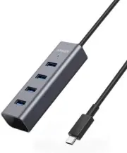 Anker Aluminum Hub USB C Adapter with 4 USB 3.0 Ports for MacBook Pro/Galaxy/XPS