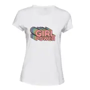 Girl Power World Super Colourful Pop Art Female Ladies Women T Shirt Tee Top