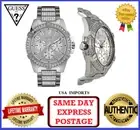 Guess W0799G1 Frontier Silver and Crystal Chronograph Mens Wrist Watch