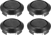 X AUTOHAUX 4 Pcs 64mm Wheel Center Hub Caps Hubcaps Covers Universal Rims Hub Cap Parts for Car Black Base Outer Diameter: 62mm / 2.44"(D)