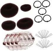 EPIGEIST 1set Invisible Elastic Mesh Hair Nets with Clips for Beginner Braiders for Ballet Weddings and Everyday Styles French Braiding Tool Kit for Women