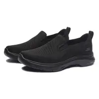 在飛比找Yahoo奇摩購物中心優惠-SKECHERS 休閒鞋 GO WALK 7 全黑 健走 懶