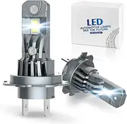 Ununpentium H7 Fog Light Bulbs,33000LM 800% Super Bright H7,Real 1:1 Mini Size H7 Lights IP68 Waterproof Lights,6500K Cool White Super Bright Fog Light,No Adapter Required,Plug and Play, Pack of 2