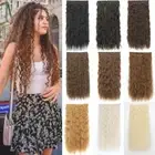 US One Piece(5 Clips)Clip-on Long Wavy Real as Human Hair Extension 3/4Full Head