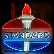 Standard Gas Oil Gasoline 24"x20" Neon Light Lamp With HD Vivid Printing Sign