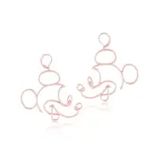 Mickey Mouse Earrings Rose