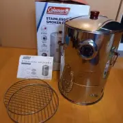 Coleman Stainless Steel Smoker 2 2000026791 Thermometer Included New