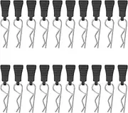 20 Pieces RC Body Clips Deerc Replacement Parts with Tear Tabs RC Car Clips RC Body Shell Pin Bent Springy R Pins 1/10 1/12 1/16 Body Clips Deerc Replacement Parts Black