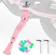 Pink Bike Kickstand Children's Bicycle Kickstand Stand Adjustable Folding Cycling Center Bracket 16" 18" 20" Bike Racks