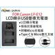 幸運草@ROWA樂華 FOR Canon LPE12 LCD顯示USB雙槽充電器 一年保固 米奇雙充 顯示電量