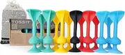 TOSSIT Game Suction Cup Darts, Toss Game Perfect Family and Party, Silicone Throwing Game for Backyard, Indoor and Outdoor Fun, Family Pack, Red Cyan Light Blue Yellow