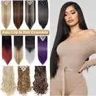 Great Clip In Hair Extensions 8 Piece Hidden Weft Real Natural as Human Blonde