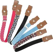 [MOBUTOFU] 4 Pcs Children's Elastic Waistband Elastic Belts for Boys Belt Girl Belts for Jeans Dress Belts Boys Elastic Belts Elastic Waist Belts for Boys Girl Stretchy Belt Elastic Band