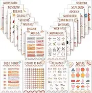 20 Pack Rainbow Alphabet Poster Educational Posters for Toddlers Classroom Decor ABC Poster Math Posters for Kid Learning Elementary Middle School Playroom Home Calm Corner 16 x 11 Inch (Tree)