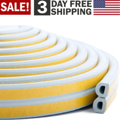 Door Frame Weather Stripping Window Gap Seal Foam Strip Self Adhesive Insulation